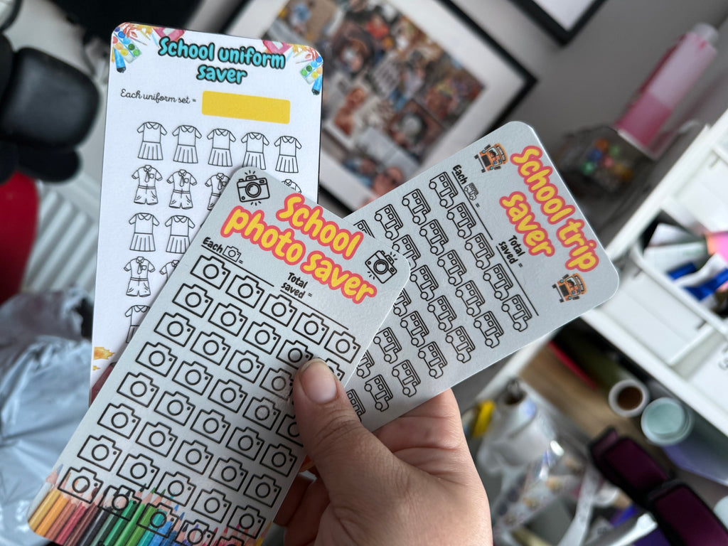 Back to school saving challenge binder & trackers -various options available