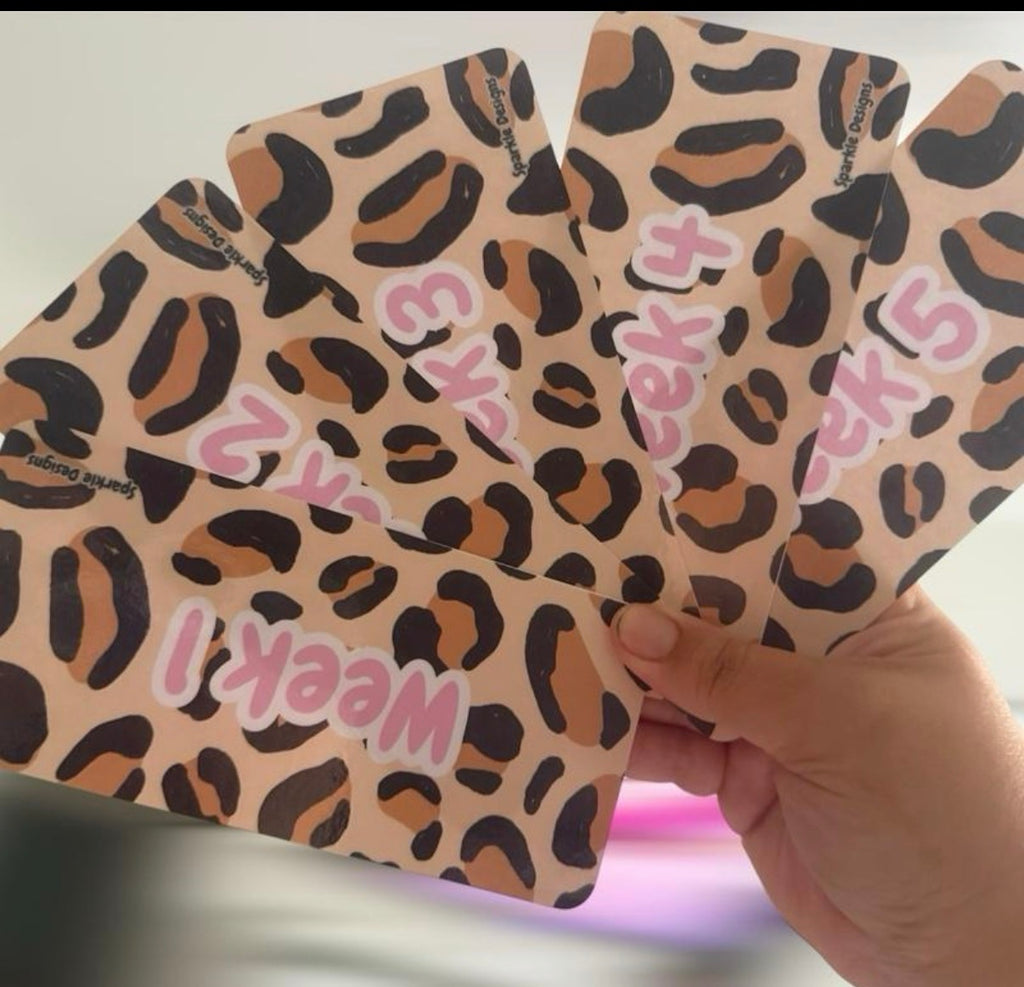 Week 1 to 5 wallets - vinyl or inserts - lots of designs available