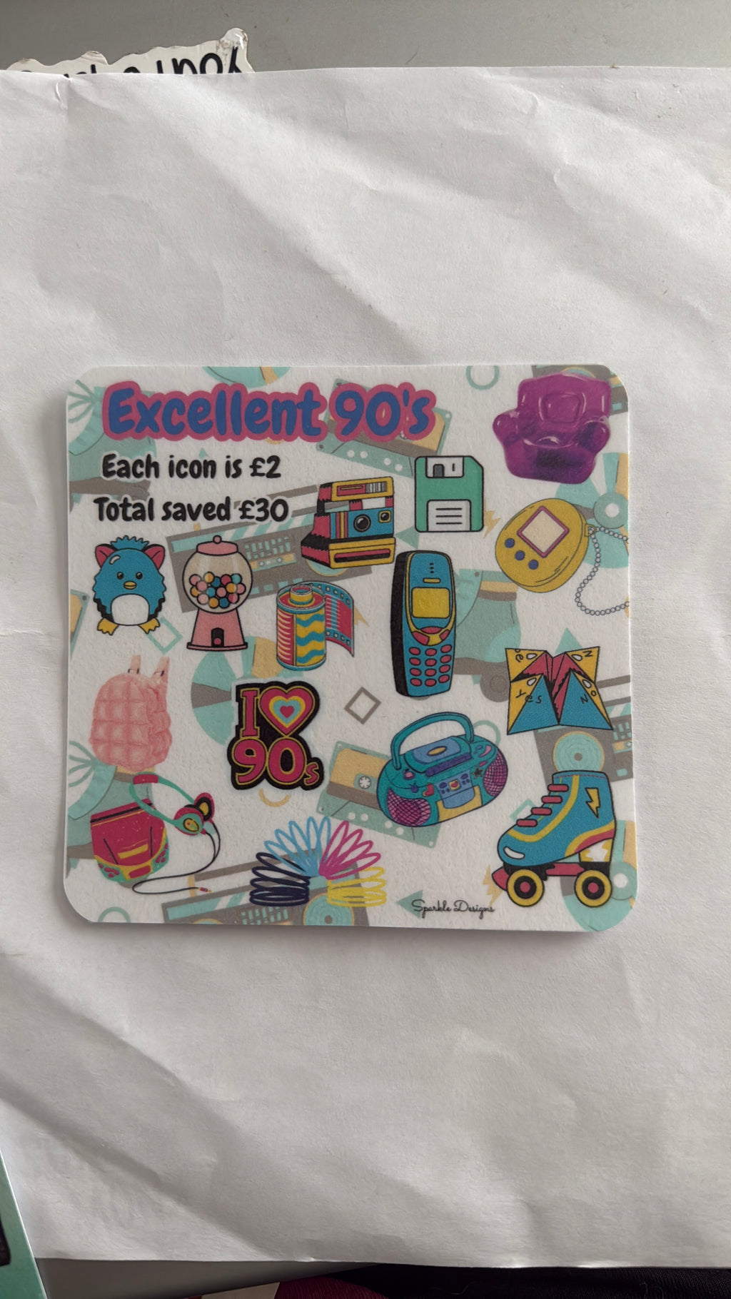 Mini saving challenge trackers