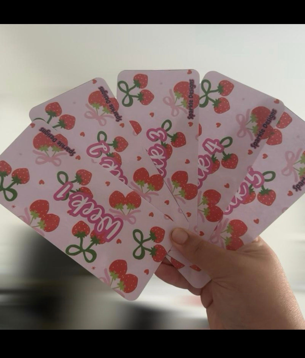 Week 1 to 5 wallets - vinyl or inserts - lots of designs available