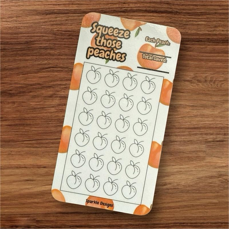 Fruity themed saving trackers