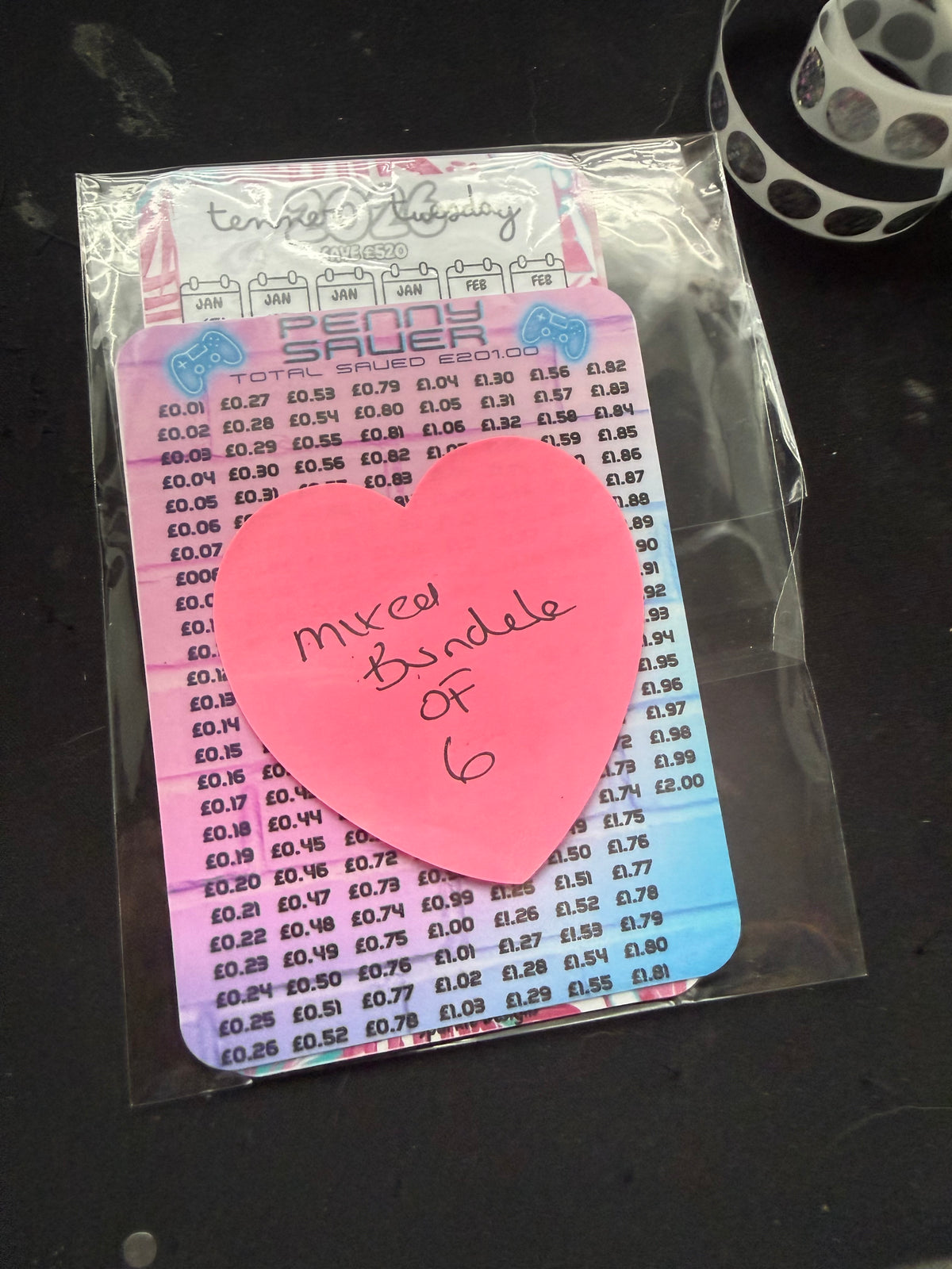 Clearance Laminated Cardstock Planner Trackers & Dashboards