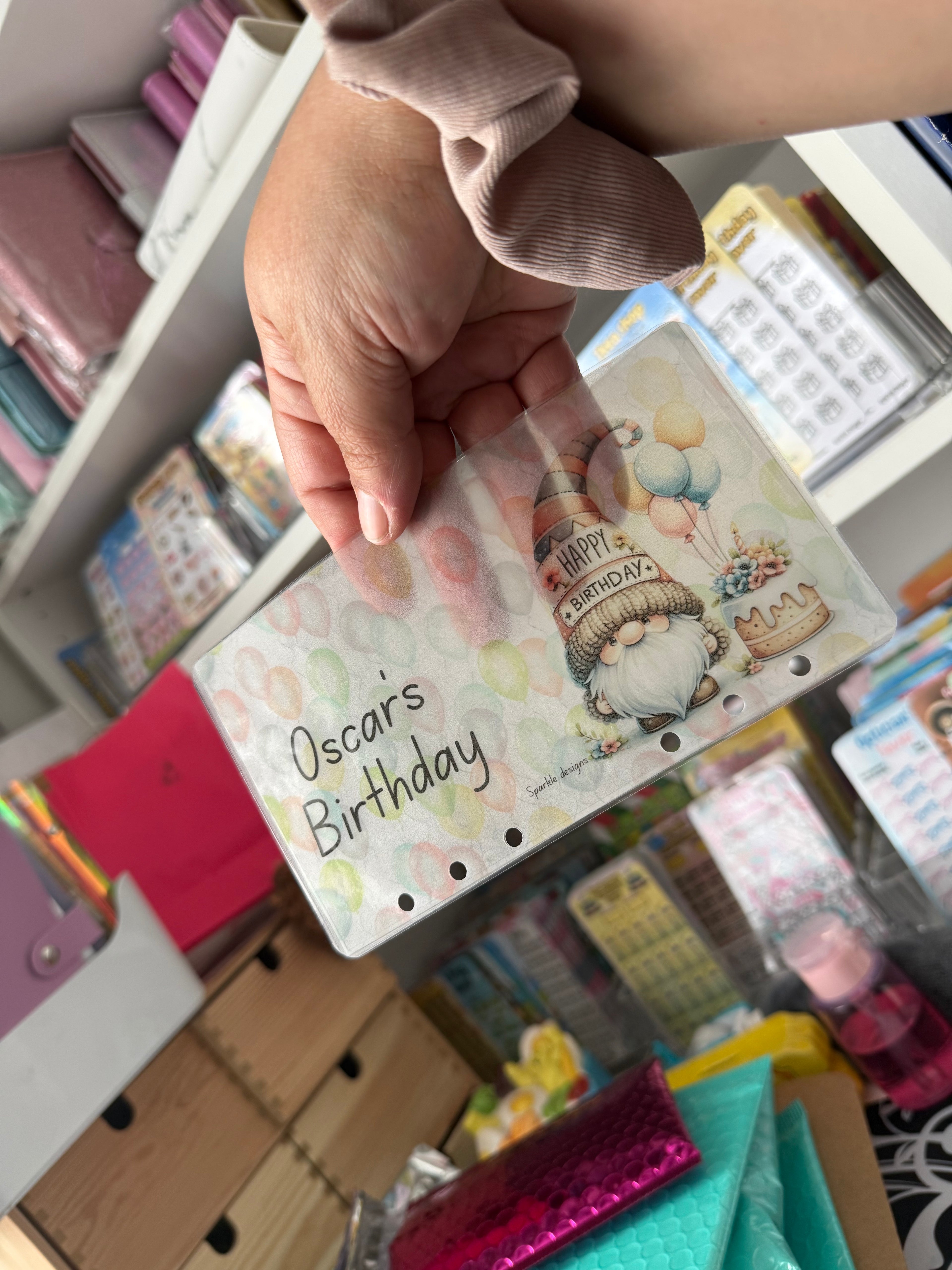 Personalised vellum wallets - please read description before ordering