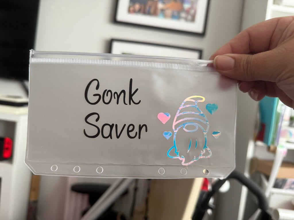 Personalised vinyl wallets - lots of choices including colors available.