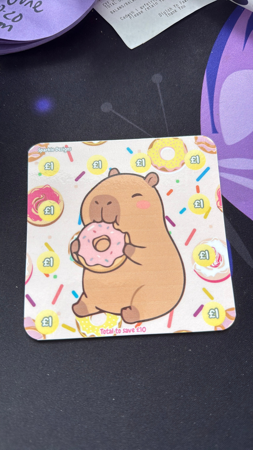 Capybara Mini Saving Challenges Save £150 Piggy Bank Decorative Savings Game for Kids and Adults