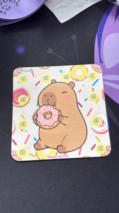 Capybara Mini Saving Challenges Save £150 Piggy Bank Decorative Savings Game for Kids and Adults