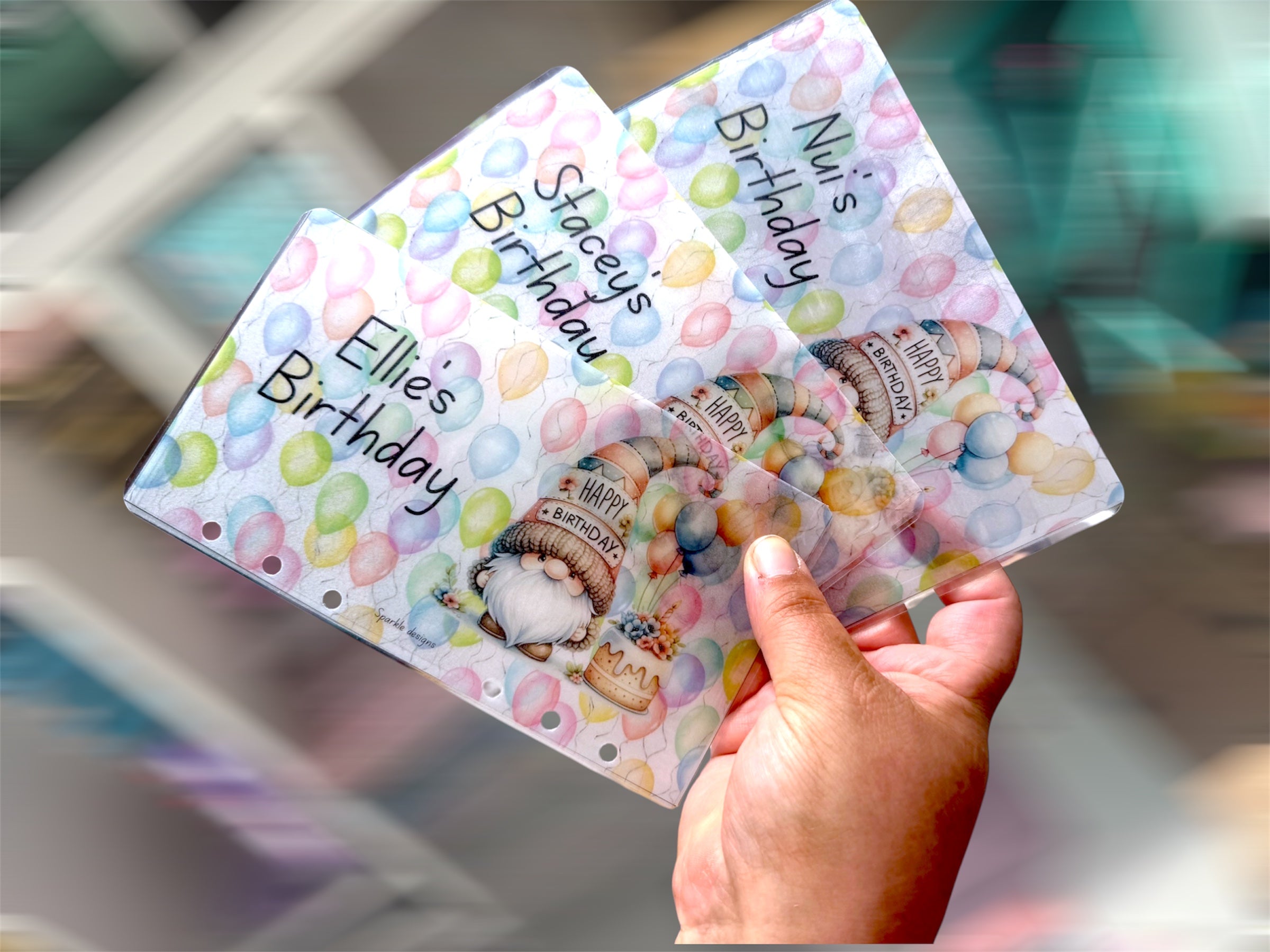 Personalised vellum wallets - please read description before ordering
