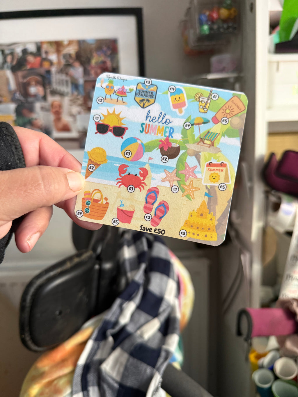 Mini saving challenge trackers