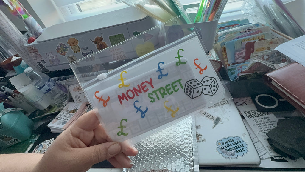 Personalised vinyl wallets - lots of choices including colors available.