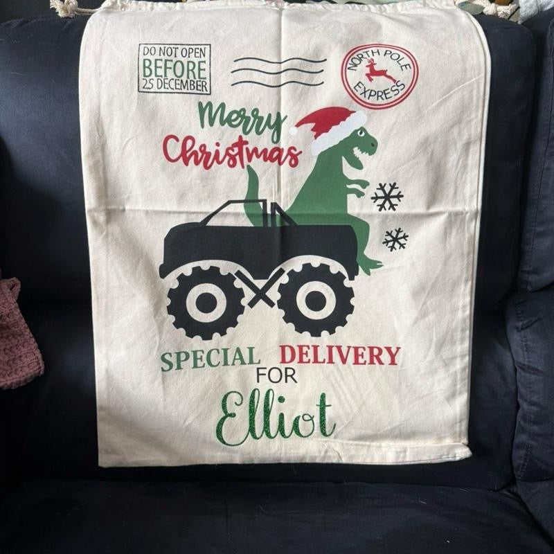 Personalised Cotton Christmas Sack | 50 × 70 cm