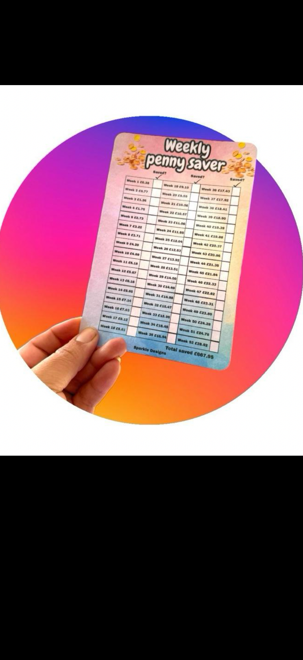 Weekly penny saver - comes in 2 styles