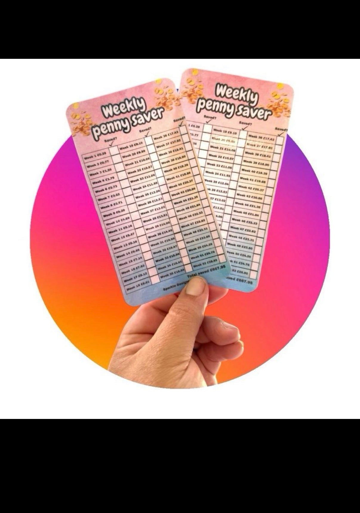 Penny saving challenge - various options available