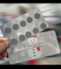 Snowman scratch saving challenge tracker perfect for any of the Christmas festivities