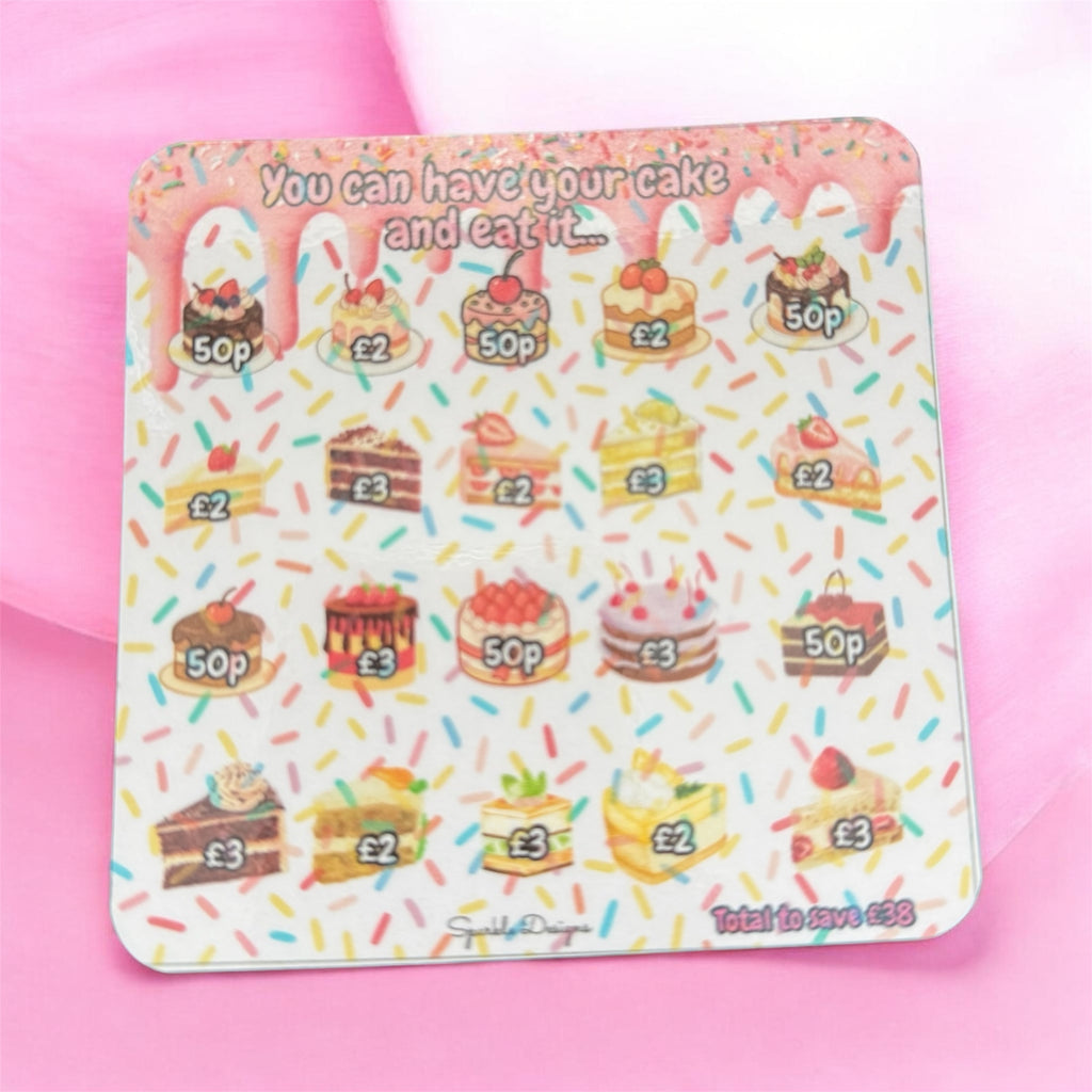 Mini saving challenge trackers