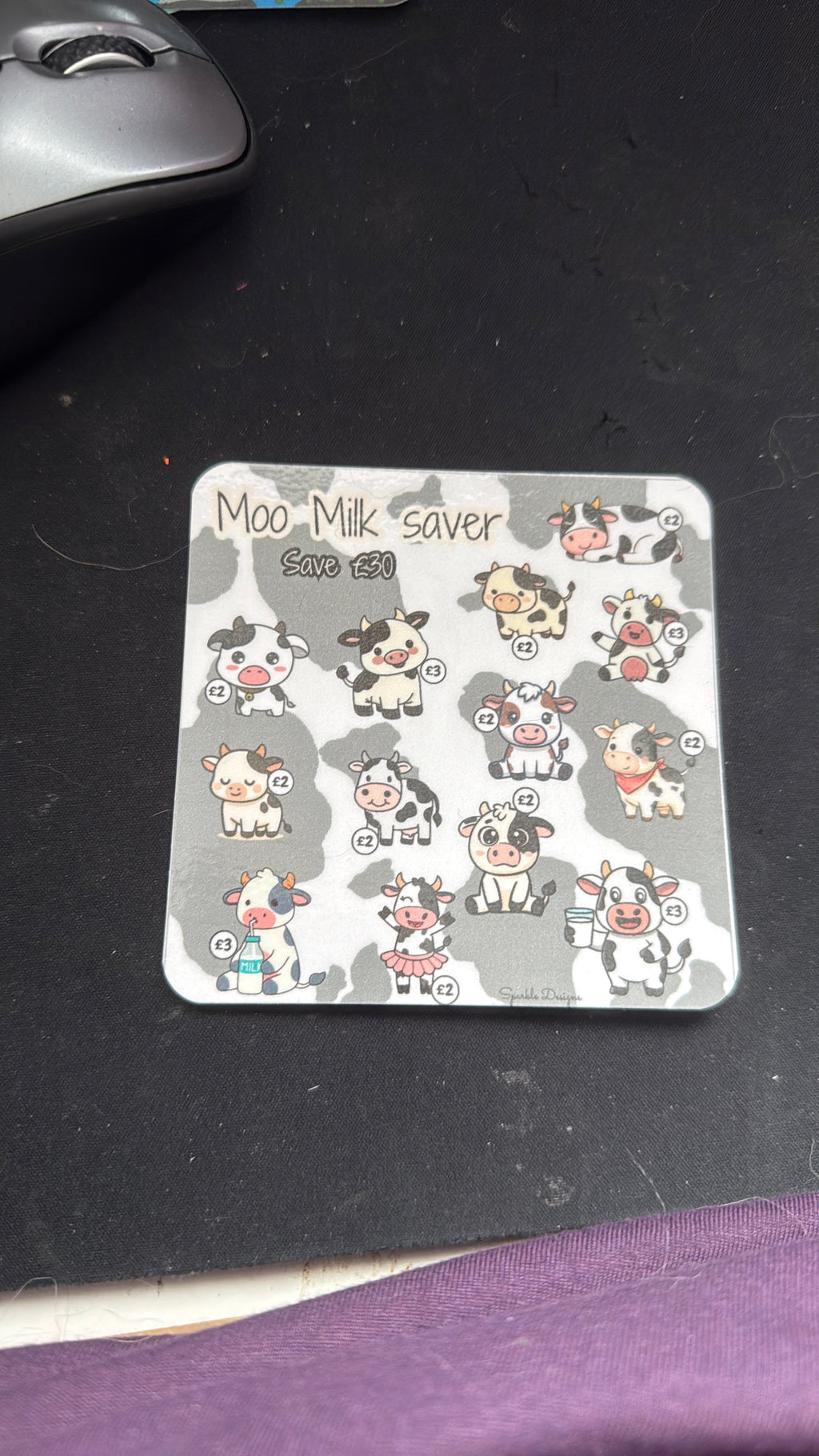 Mini saving challenge trackers