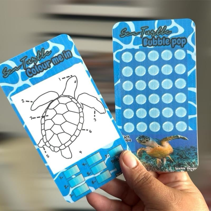Sea turtle adventures saving challenge binder