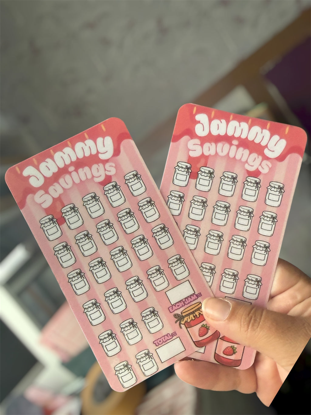Jammy Savings A6 Tracker – Blank Jam Jar Icons