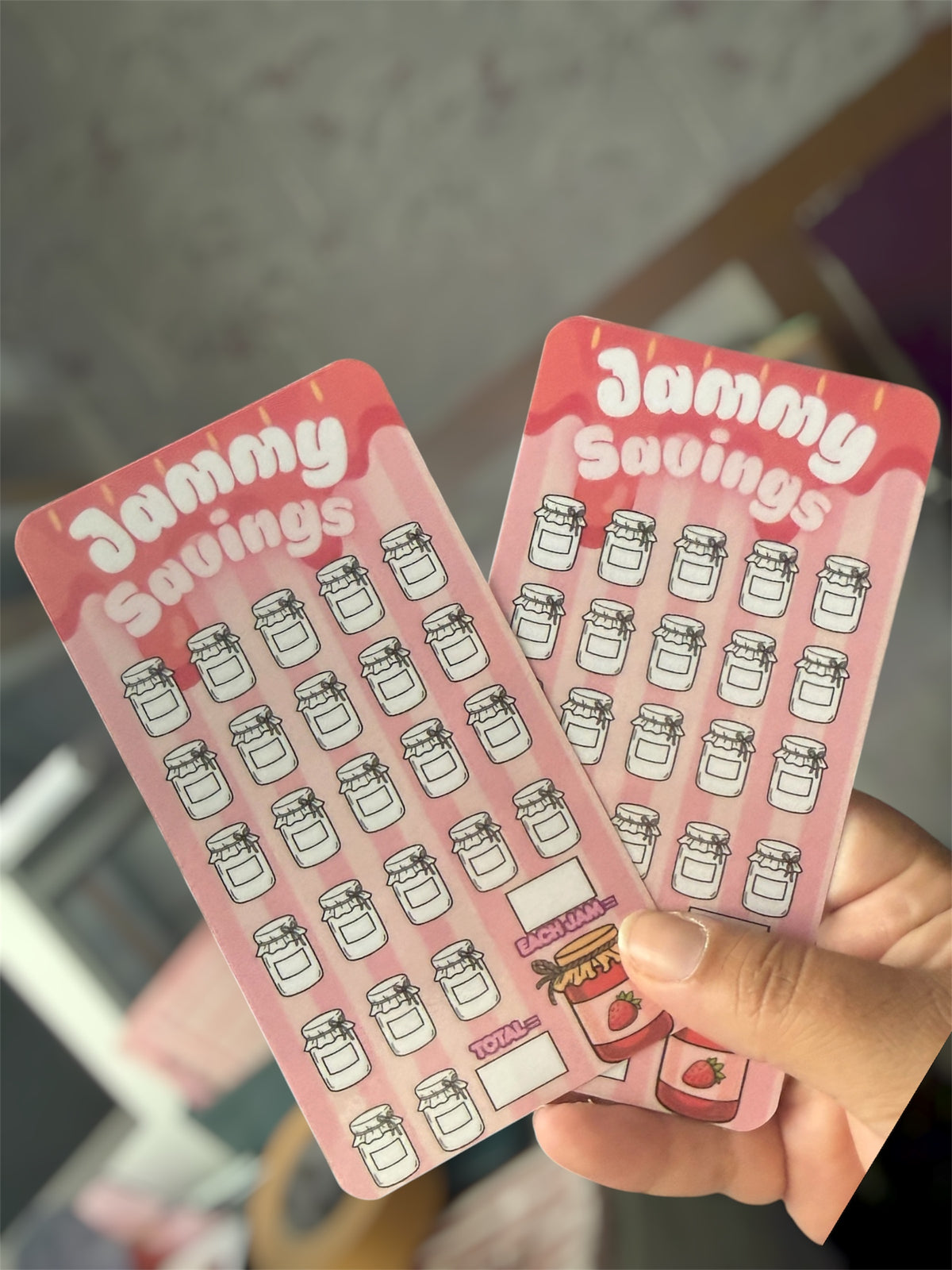 Jammy Savings A6 Tracker – Blank Jam Jar Icons