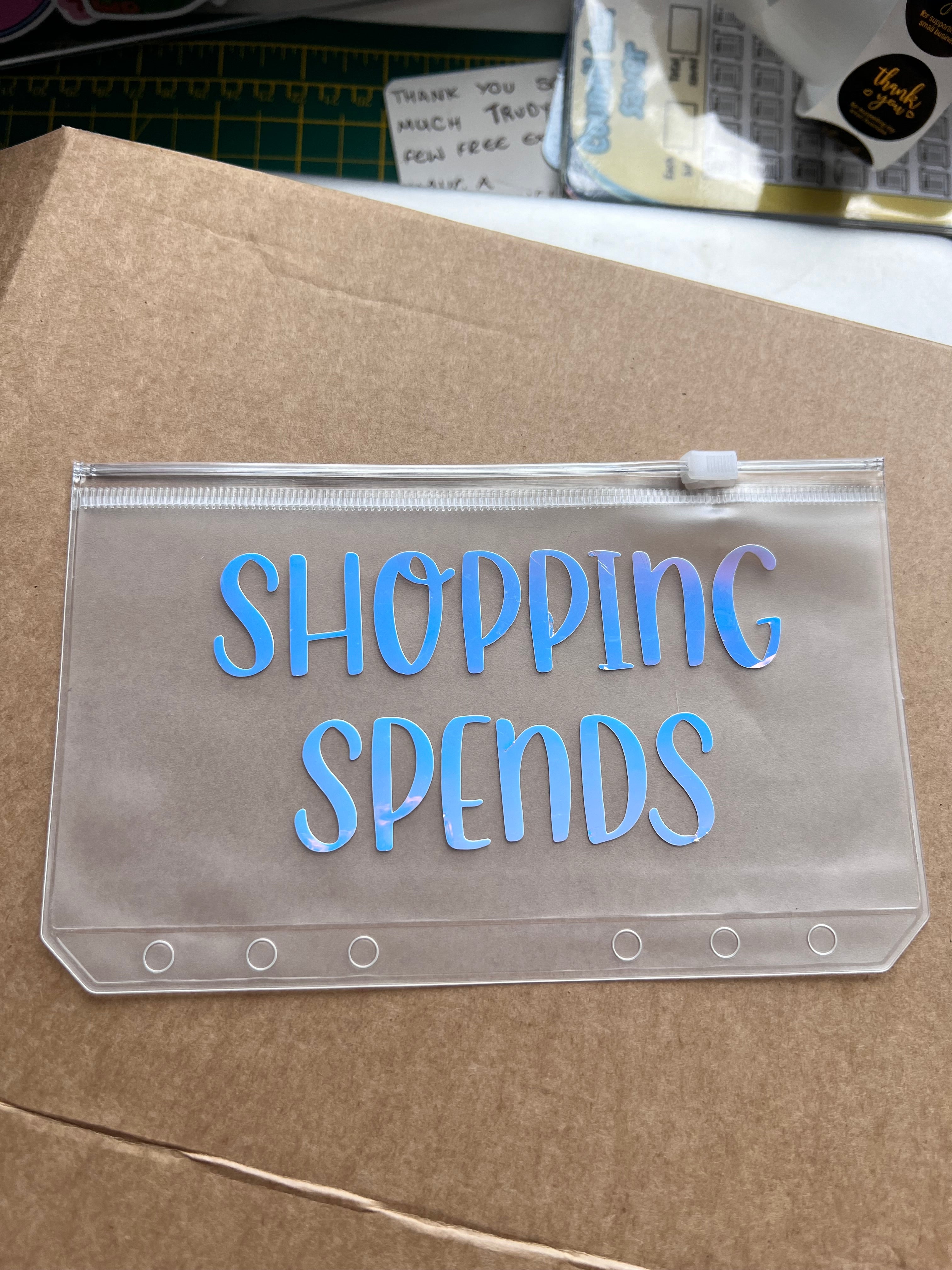 Personalised vinyl wallets - lots of choices including colors available.