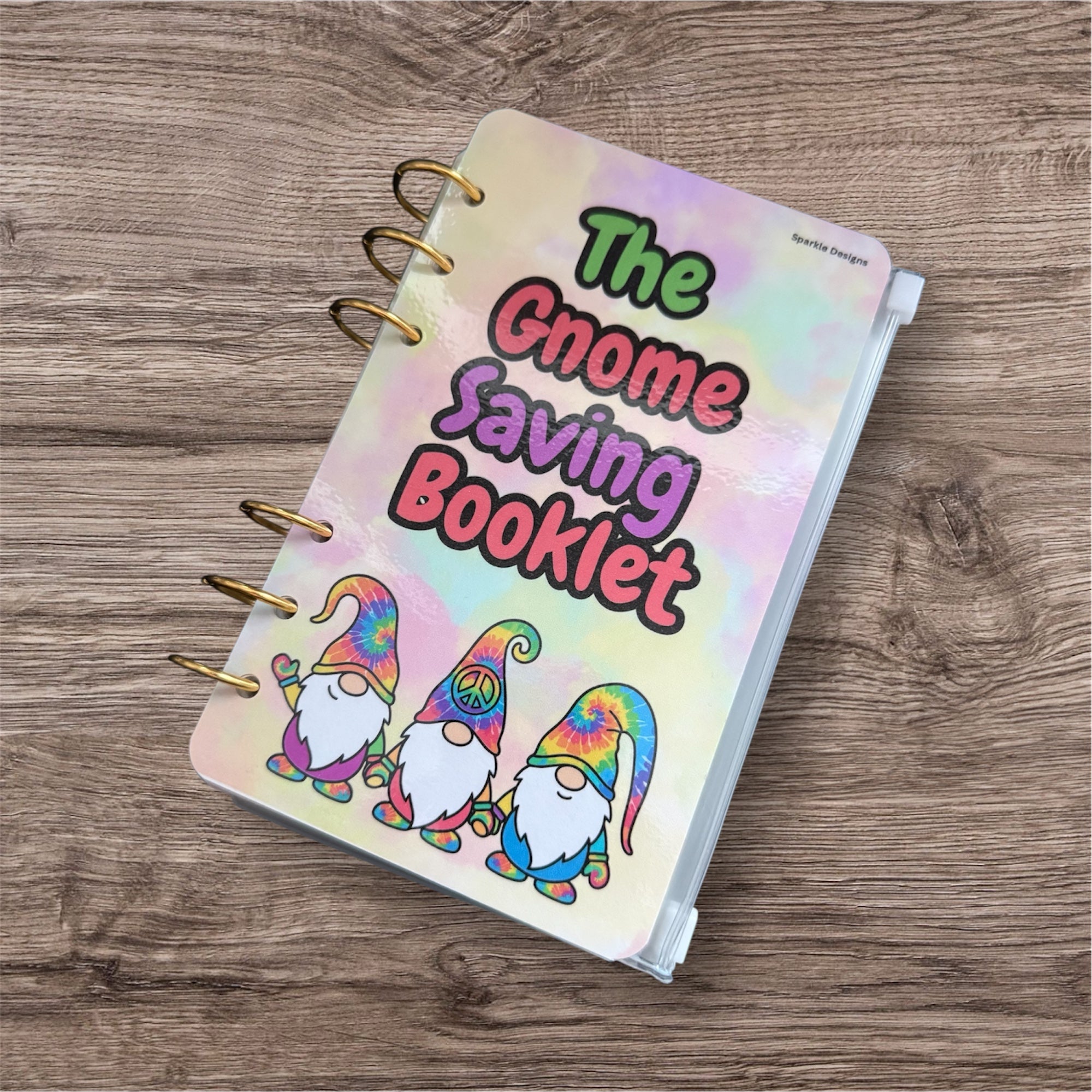 The gnome saving challenge booklet including wallets & matching inserts