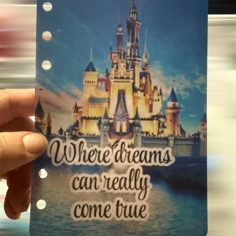 Disneyland/world Holiday Inspired saving challenge binder with matching trackers, inserts, dashboards and wallets