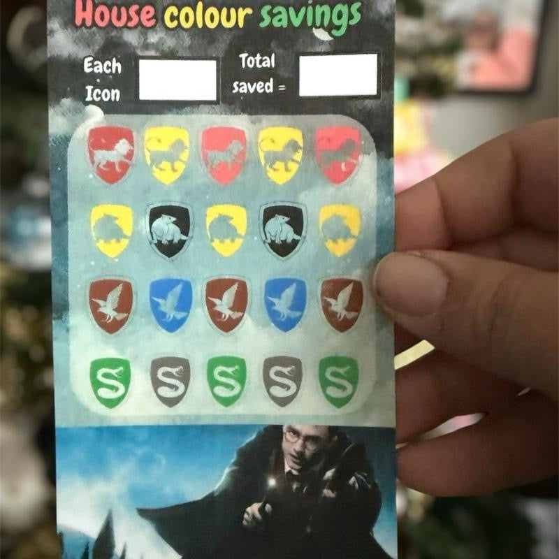 Harry Potter inspired saving challenge binder with 8 trackers & dashboard to match