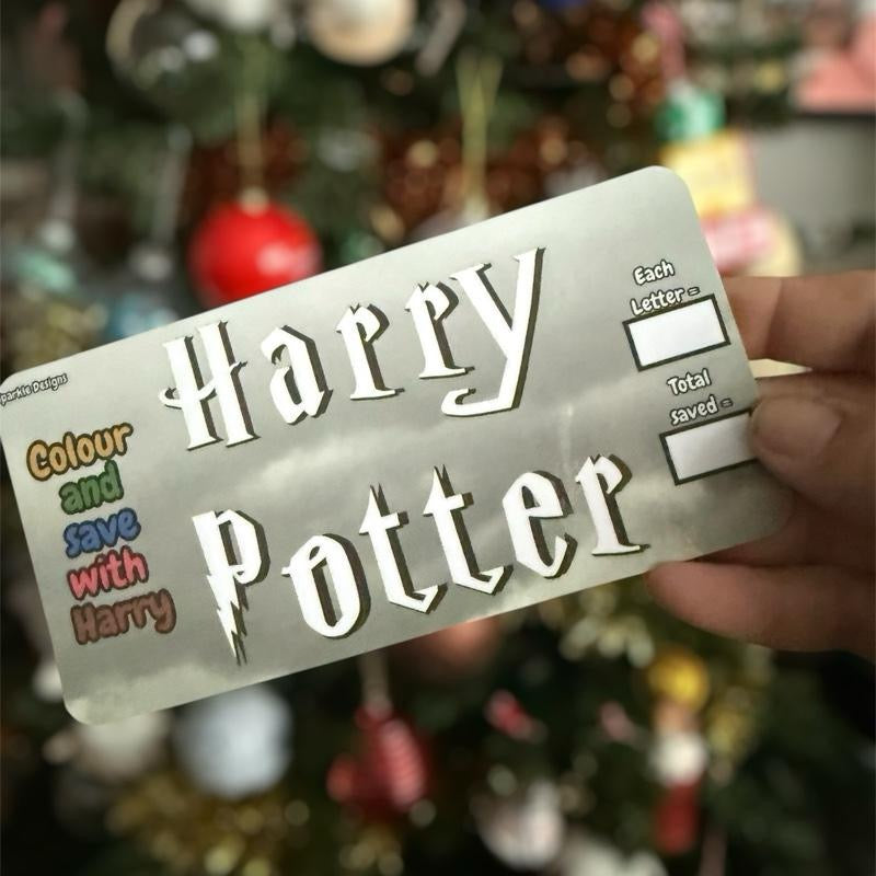 Harry Potter inspired saving challenge binder with 8 trackers & dashboard to match