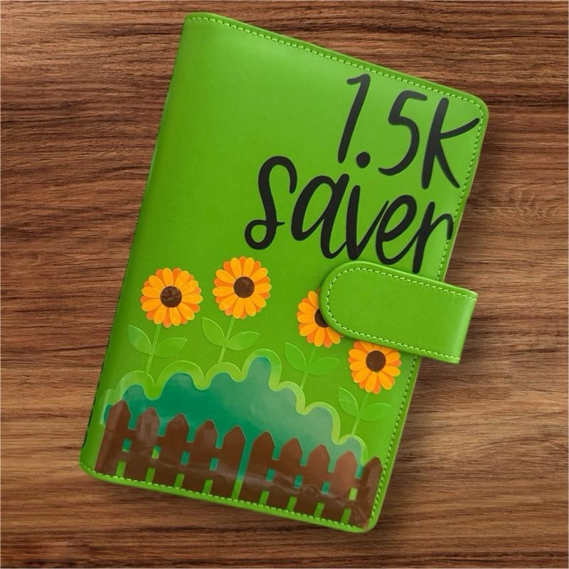 1k,1.5k, 2.5k, 5k, 7.5k, 10k, Budget Saving Binder with Trackers, Inserts & Wallets - Various Options Available: 2.5k, 5k, 7.5k, 10k Lots of Saving Opportunities - Ornaments, Piggy, Decor