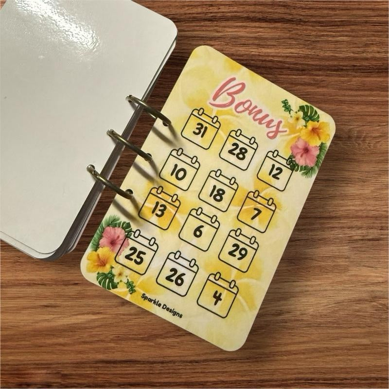 2026 Friday savings ring challenge tracker perfect for saving for the year ahead.