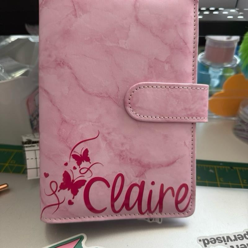 A6 Saving Binder Bundle with Matching Personalised Wallets - 6, 8, 12 or 15 Saving Trackers