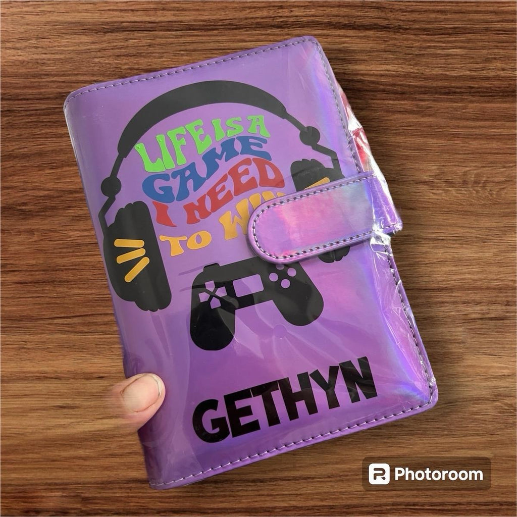 A6 Saving Binder Bundle with Matching Personalised Wallets - 6, 8, 12 or 15 Saving Trackers