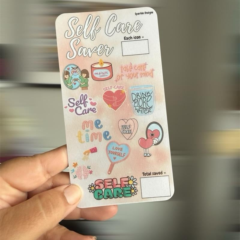 Self care saving challenge tracker
