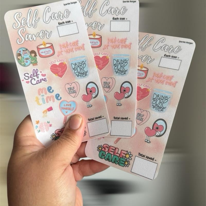 Self care saving challenge tracker