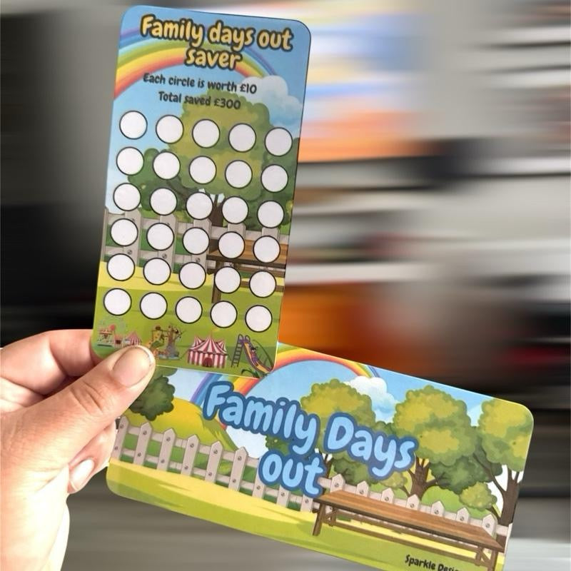 Family Days Out Saver Challenge Tracker with Matching Insert