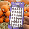 Halloween inspired saving challenge trackers