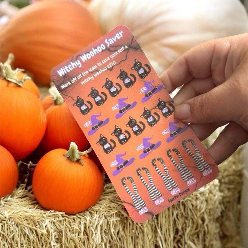 Halloween inspired saving challenge trackers