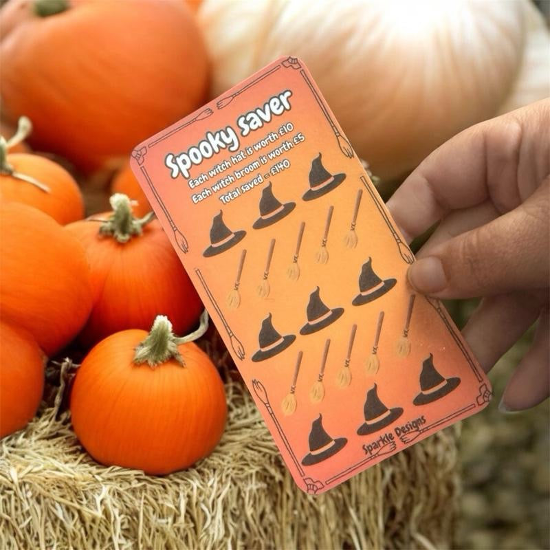 Halloween inspired saving challenge trackers