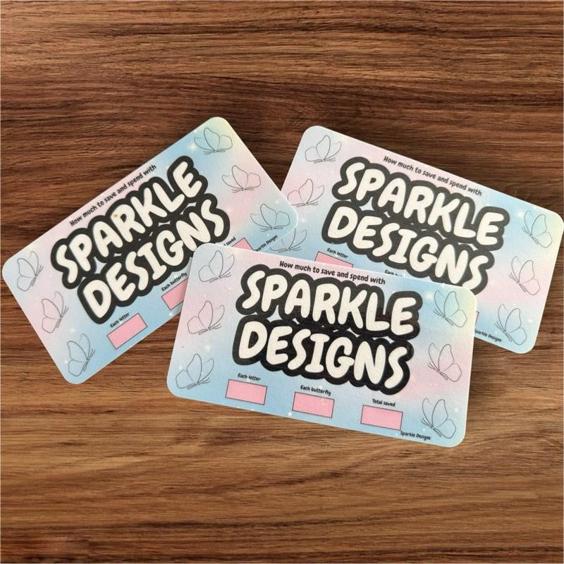 Colour and Save with Sparkle Designs Saving Challenge Tracker