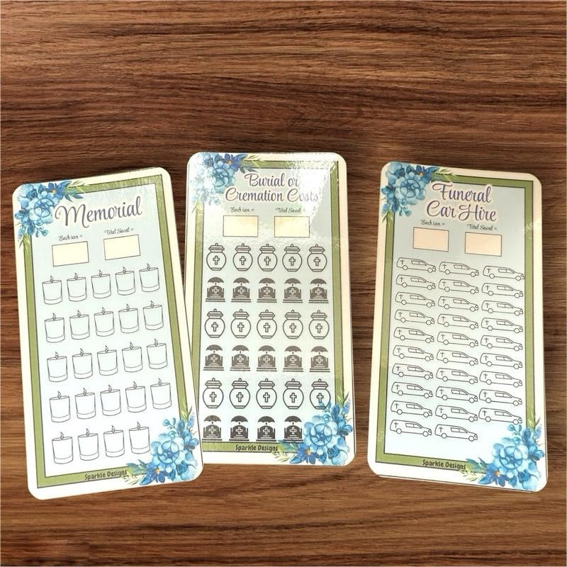Funeral Planning Saving Budget Binder with All Necessary Saving Information for Funeral Costs & Memorial Details