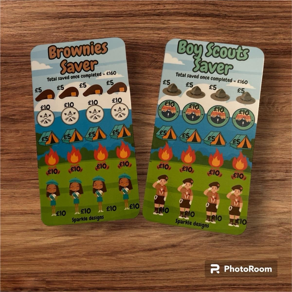 Boy Scouts, brownies, rainbows & girl guides saving trackers