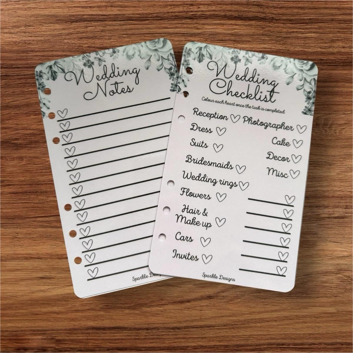 Wedding saving challenge trackers and binder bundle