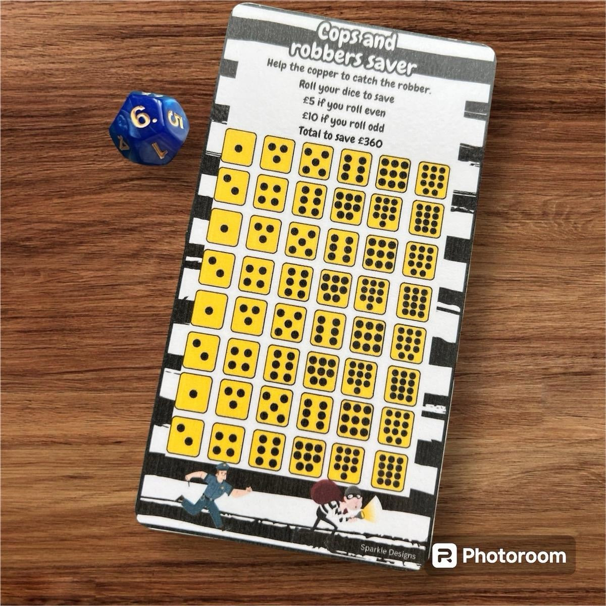 Cops And robbers saving challenge tracker