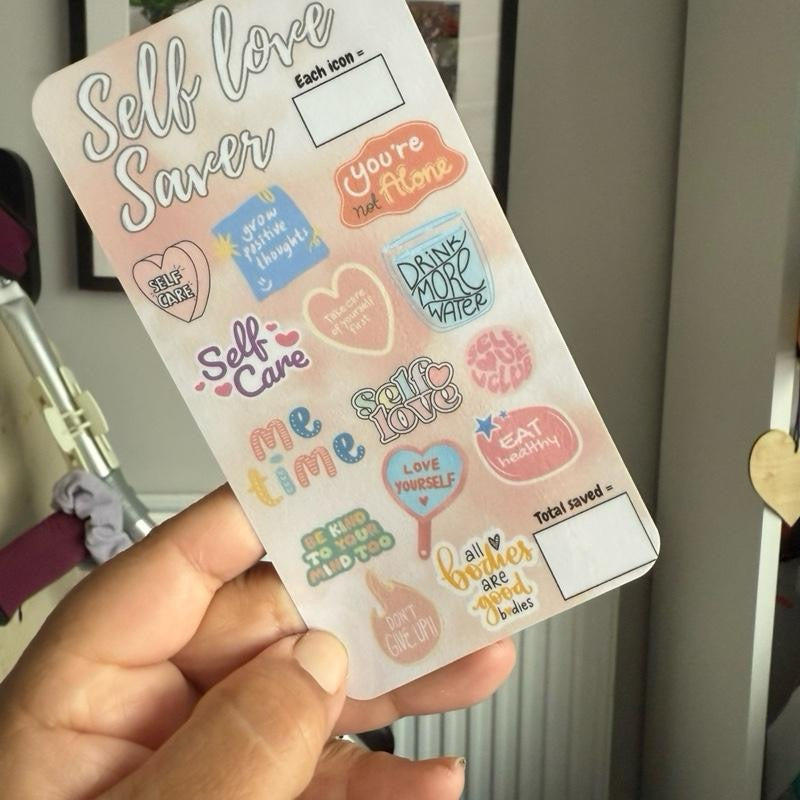 Self love club saving challenge tracker