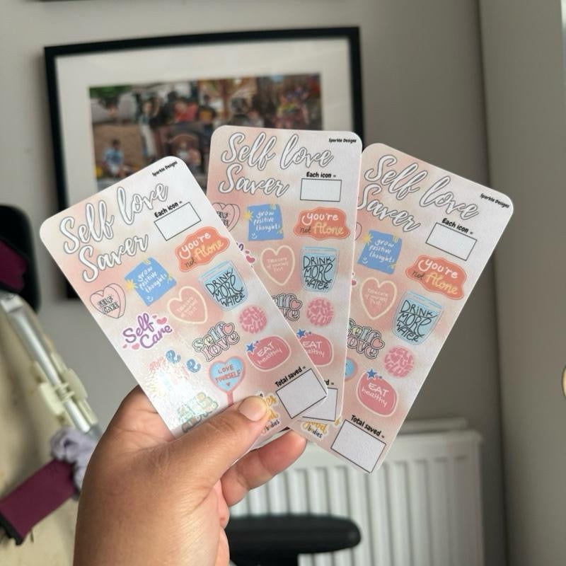 Self love club saving challenge tracker