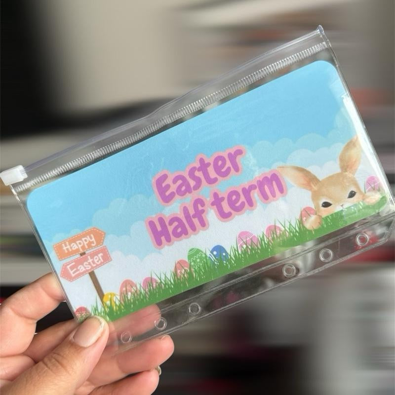 School holiday saving challenges trackers & matching inserts