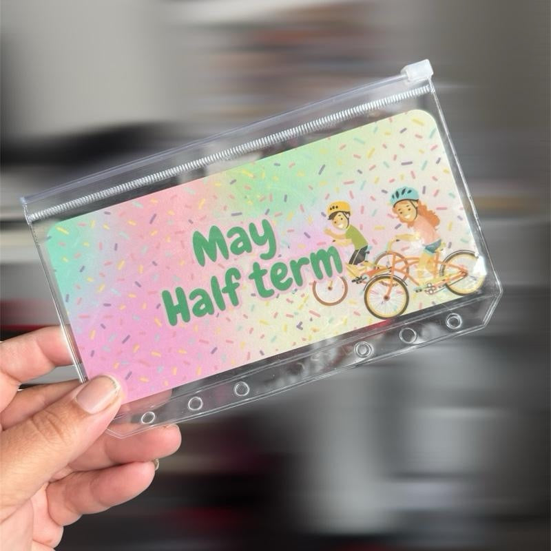 School holiday saving challenges trackers & matching inserts