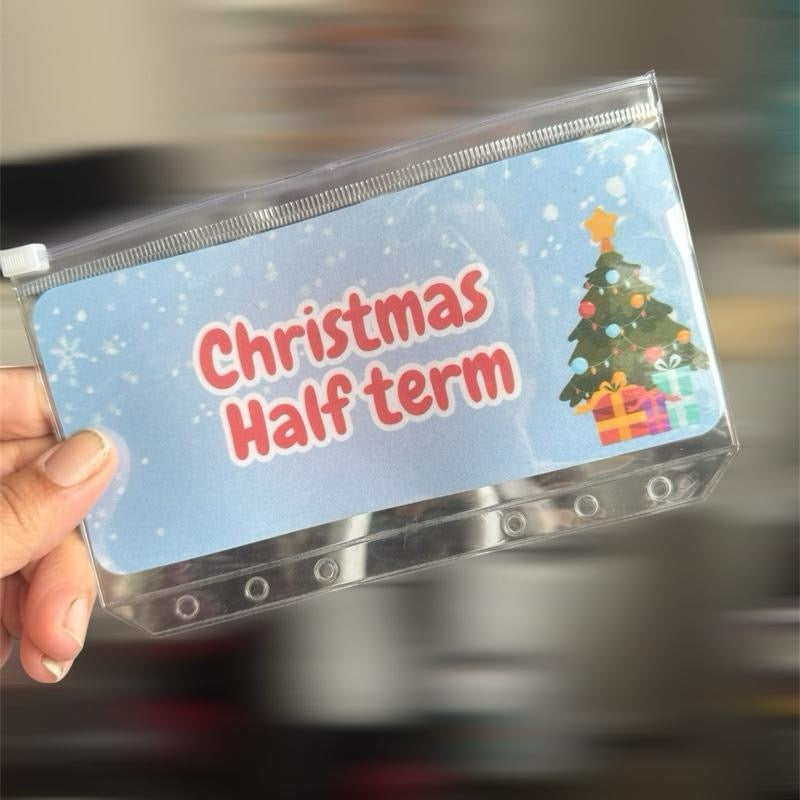 School holiday saving challenges trackers & matching inserts