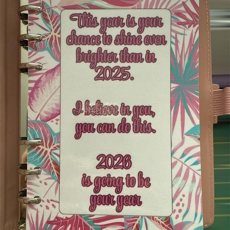 2026 Savings Challenges & Budget Binder with Floral Design for Financial Planning