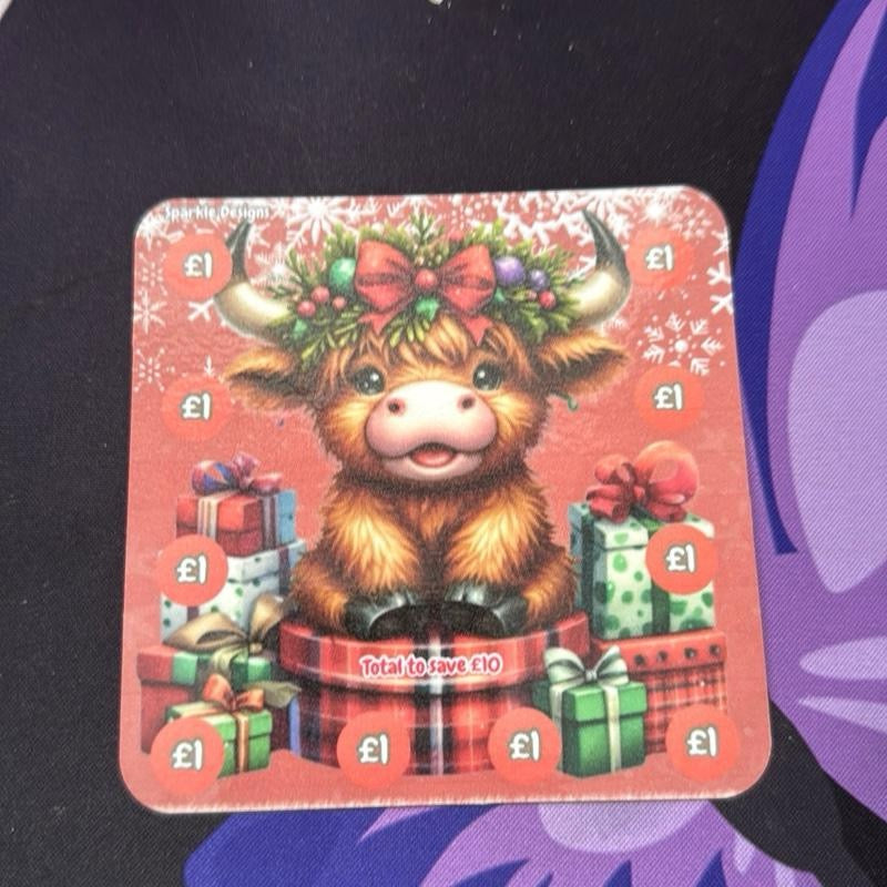 Highland cow mini challenges bundle