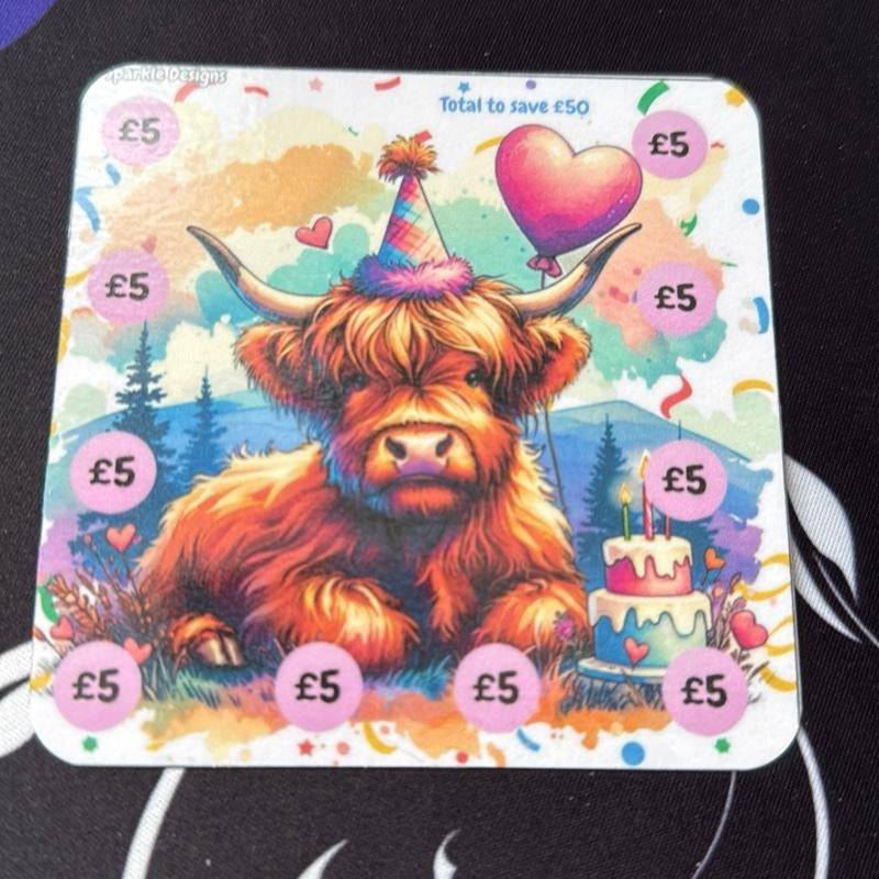 Highland cow mini challenges bundle